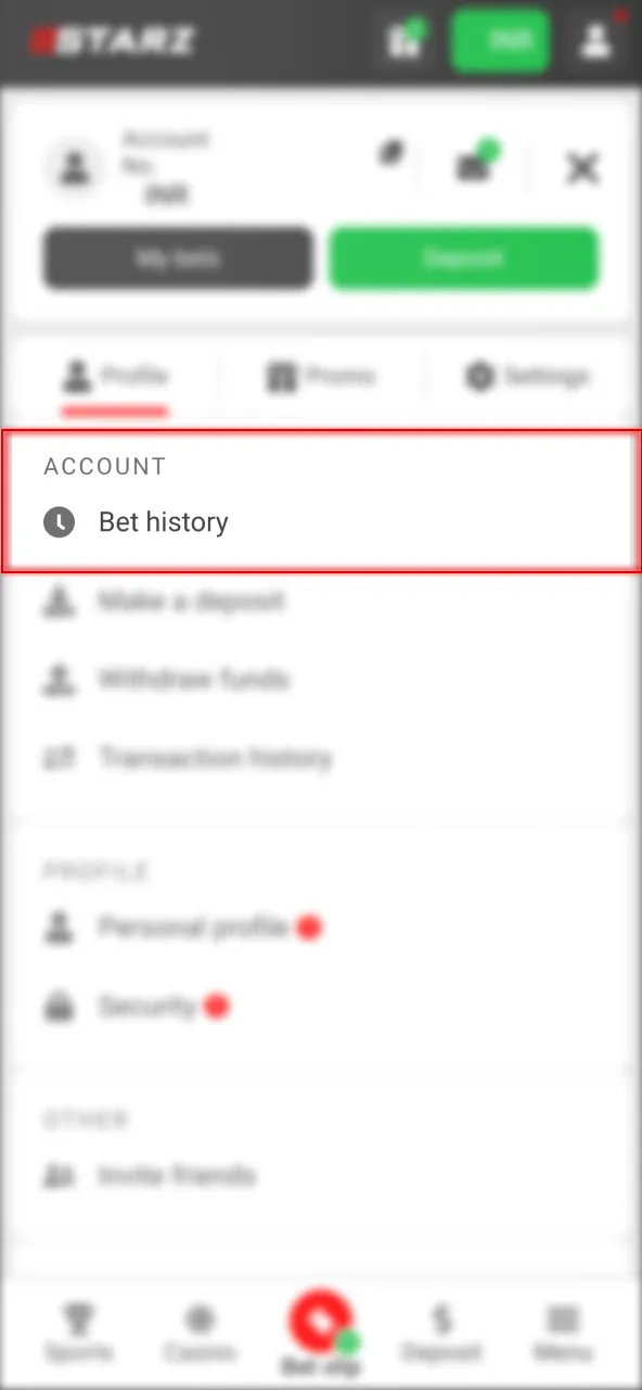 Monitor wagers and results on 888Starz India.